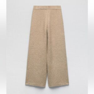 Zara Tan Wide Leg Pants